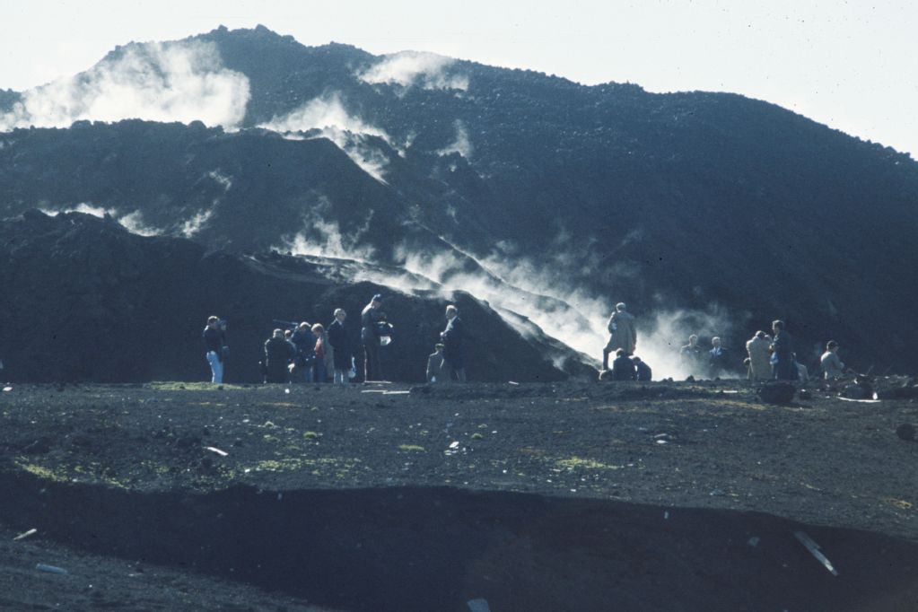 Iceland, hot water treatment in volcano