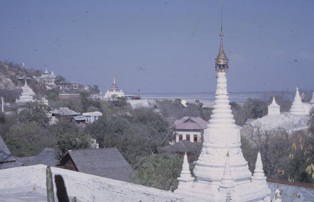 Burma, pagodas and monasteries of Sagaing