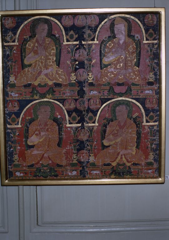 Tibetan Than-Ka : Four High Lamas