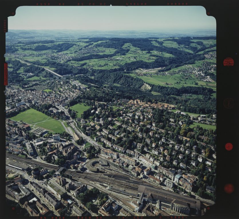 St. Gallen, Kreuzbleiche, view to northwest (NW)