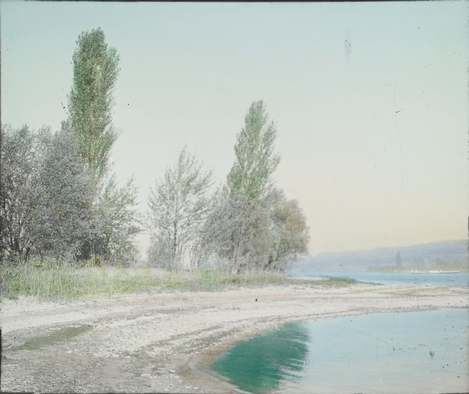 Untersee, scene with flat steamboat