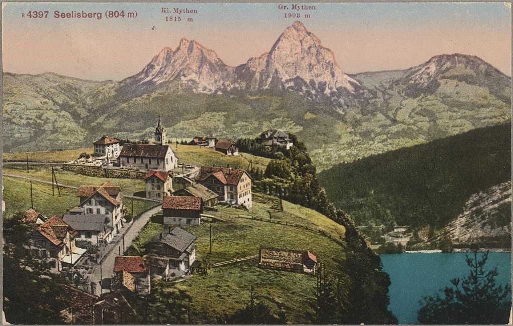 Seelisberg, 804 m, Kl. Mythen 1815 m, Gr. Mythen 1903 m