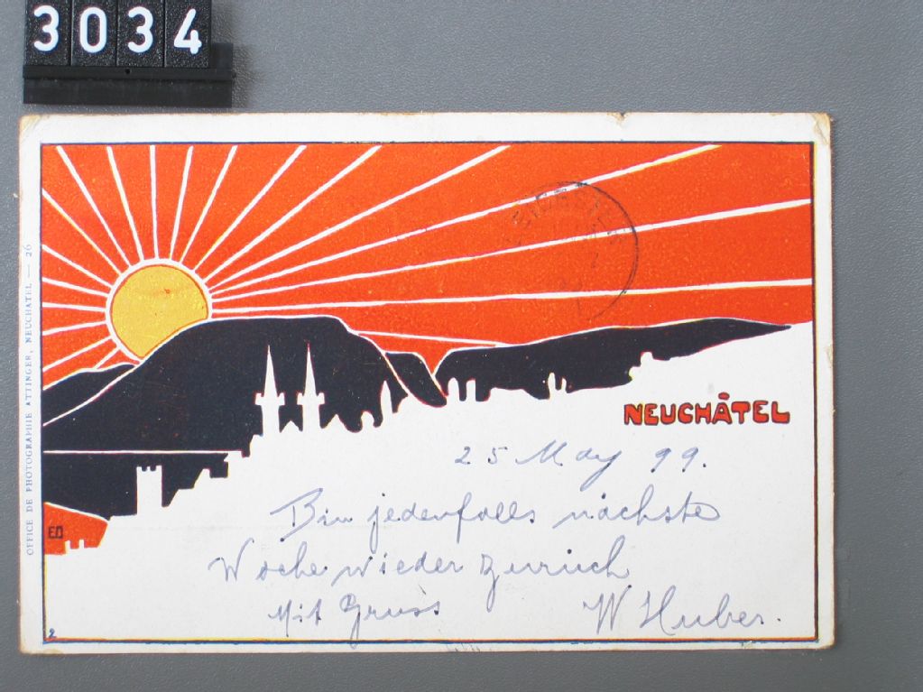 Neuchâtel, greeting card