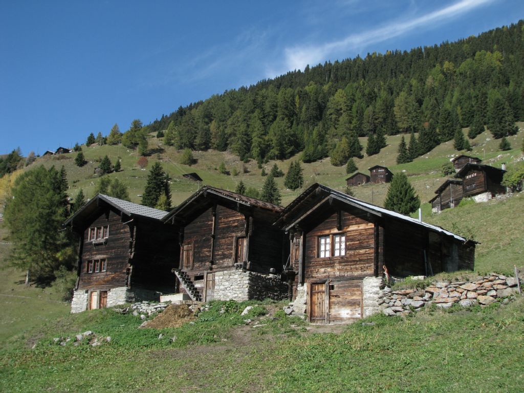 Upper Valais alpine settlement near Betten