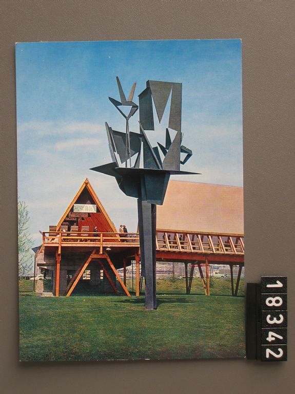 Exposition Nationale Suisse, 1964, Lausanne, La voie suisse, sculpture de Werner Witschi