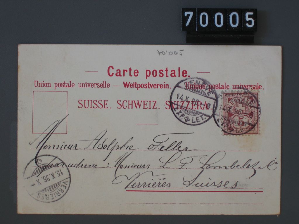 Exposition Nationale Suisse, 1896, Genève, Souvenir