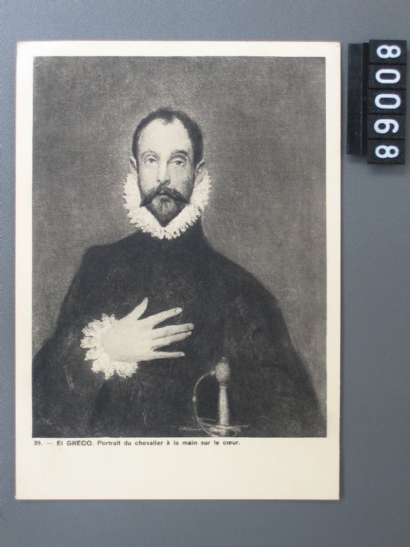 El Greco, Portrait du chevalier à la main sur le coeur