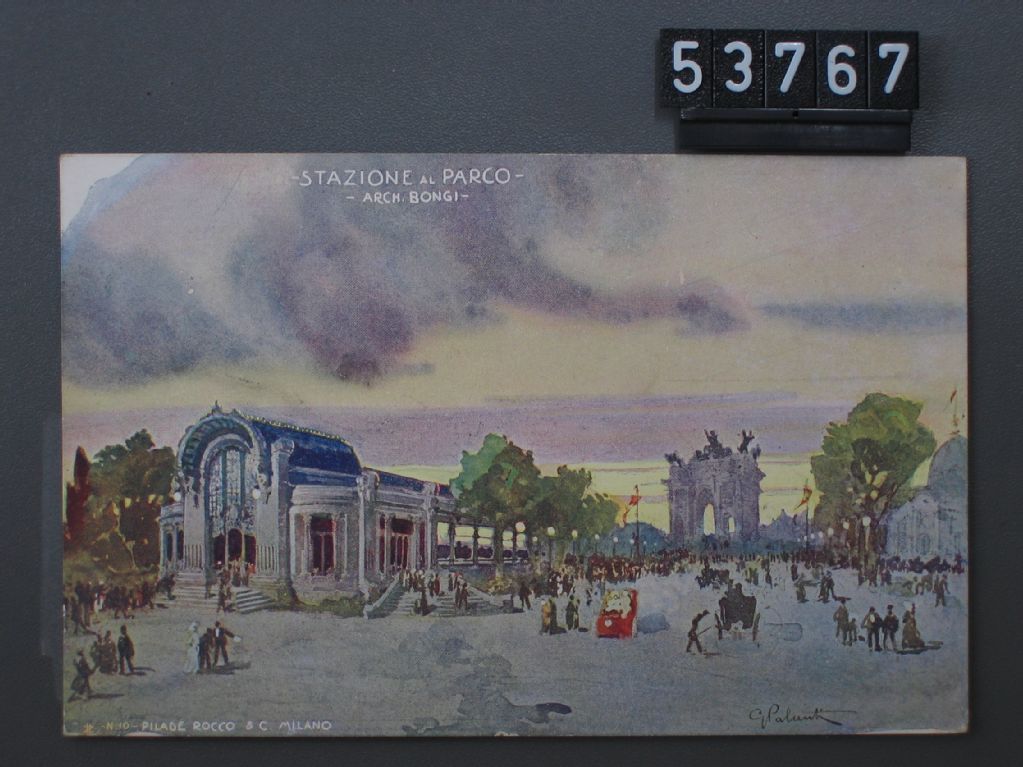 Milano, Esposizione, 1906, Milano, Stazione al Parco, Arch. Bongi