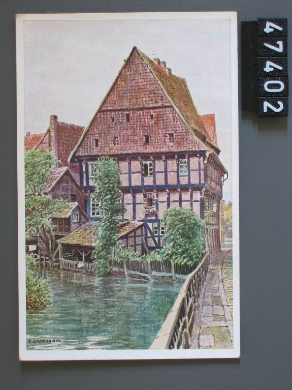 Hildesheim, Klein Venedig, Nach einem Gemälde von K. Lindegreen