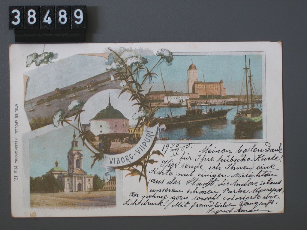Viborg = Viipuri, greeting card