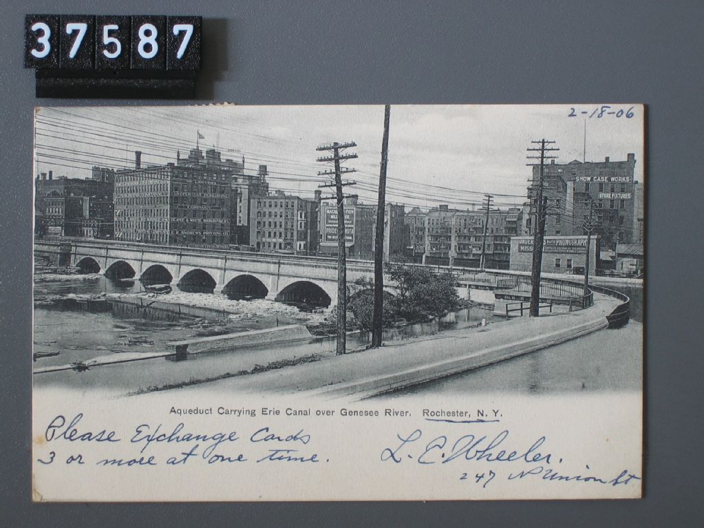 Rochester, N.Y, Aqueduct Carrying Erie Canal over Genesee River