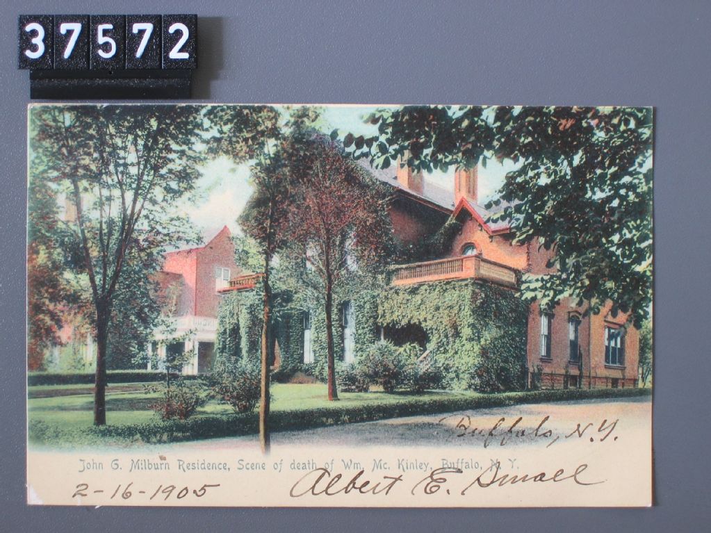 Buffalo, N. Y, John G. Milburn Residence, Scene of death of Wm, Mc. Kinley
