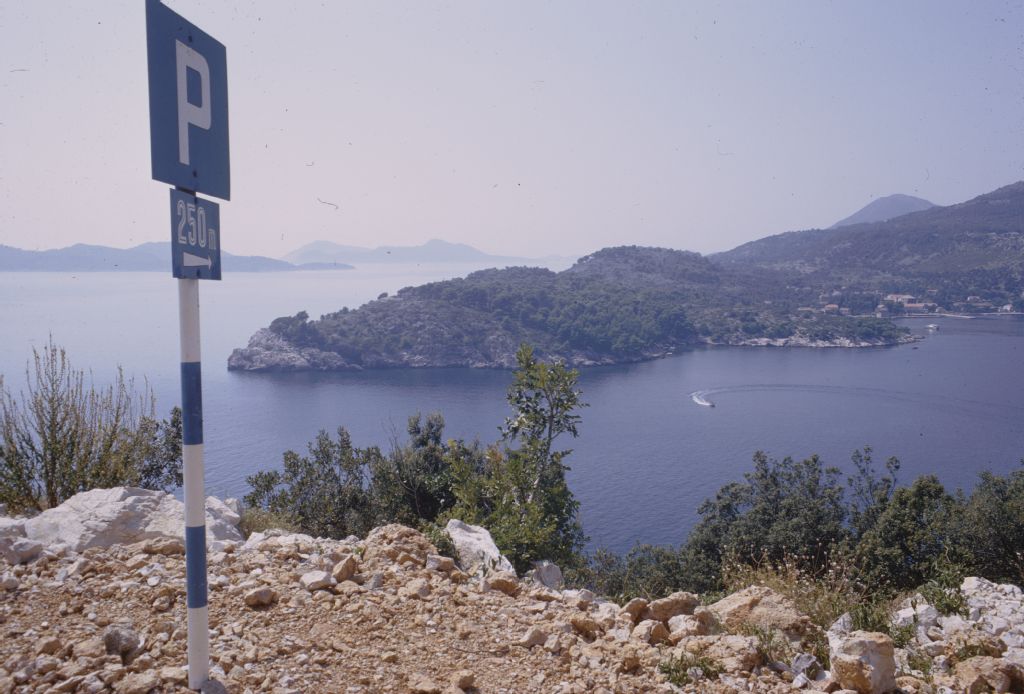 Coastal road between Dubrovnik and Cavtat