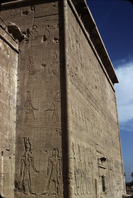Dendara, Temple of Hathor, Horus and Nero as Pharaoh
