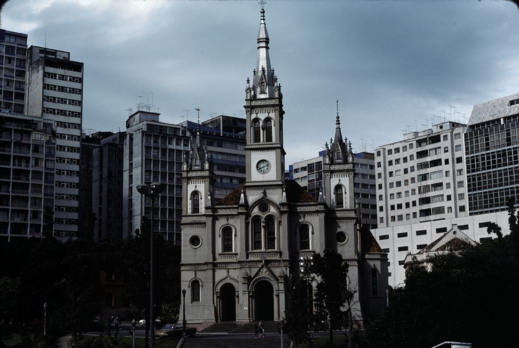 Belo Horizonte, church at Avenida Alfonso Pena
