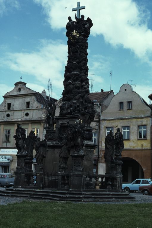 Žatec, plague column for water