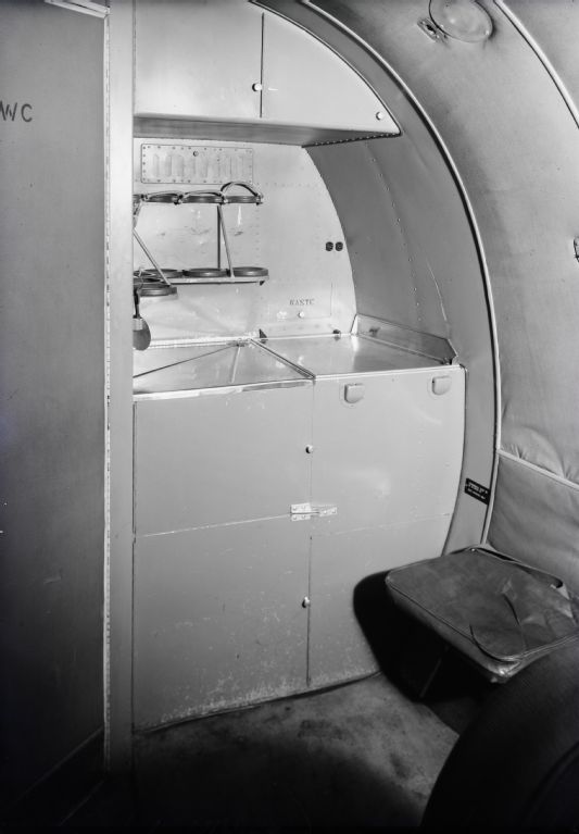 Galley of a Douglas DC-4 of Swissair