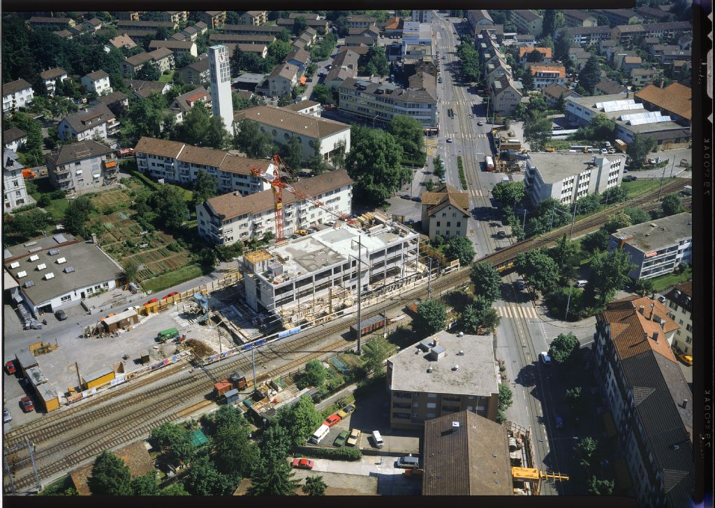 Zurich, district 11, Seebach, construction site post office