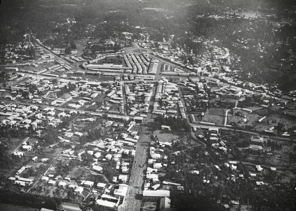 Center of Addis Ababa from the air, 23.2.1934