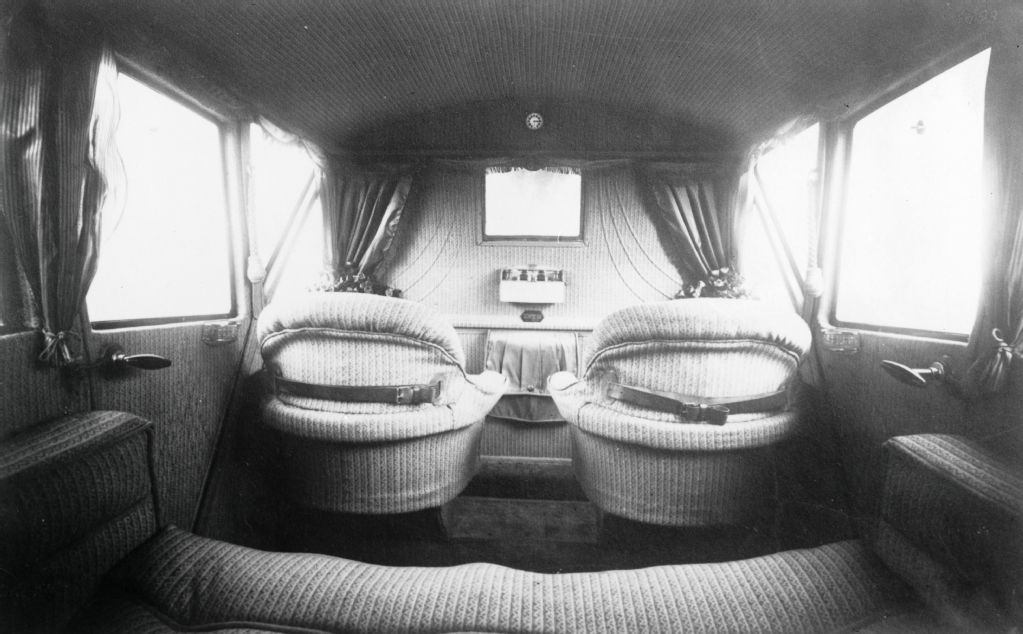 Front cabin of a Junkers F 13 of Swissair
