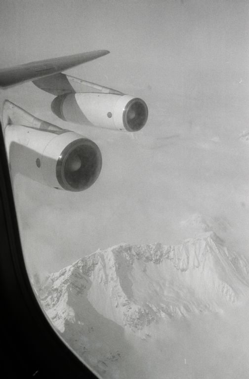 Last flight of the McDonnell Douglas DC-8-62, HB-IDL "Aargau" in flight over the Alps