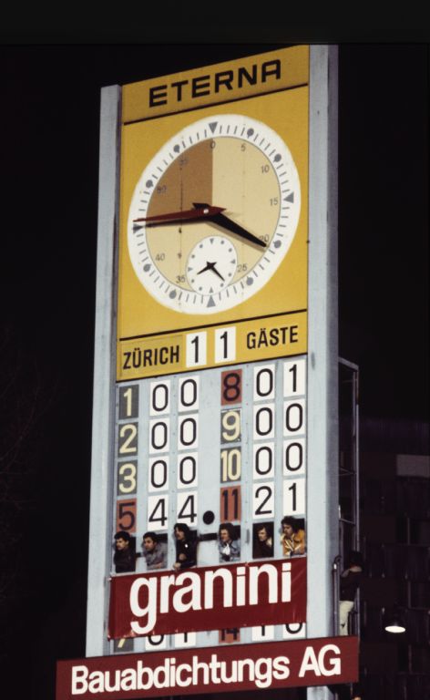 Zurich, Letzigrund stadium, scoreboard