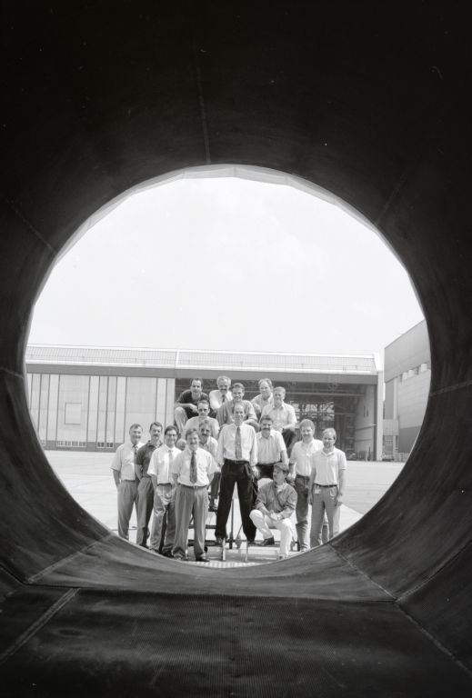 Group shot from a stationary silencer at Zurich-Kloten Airport