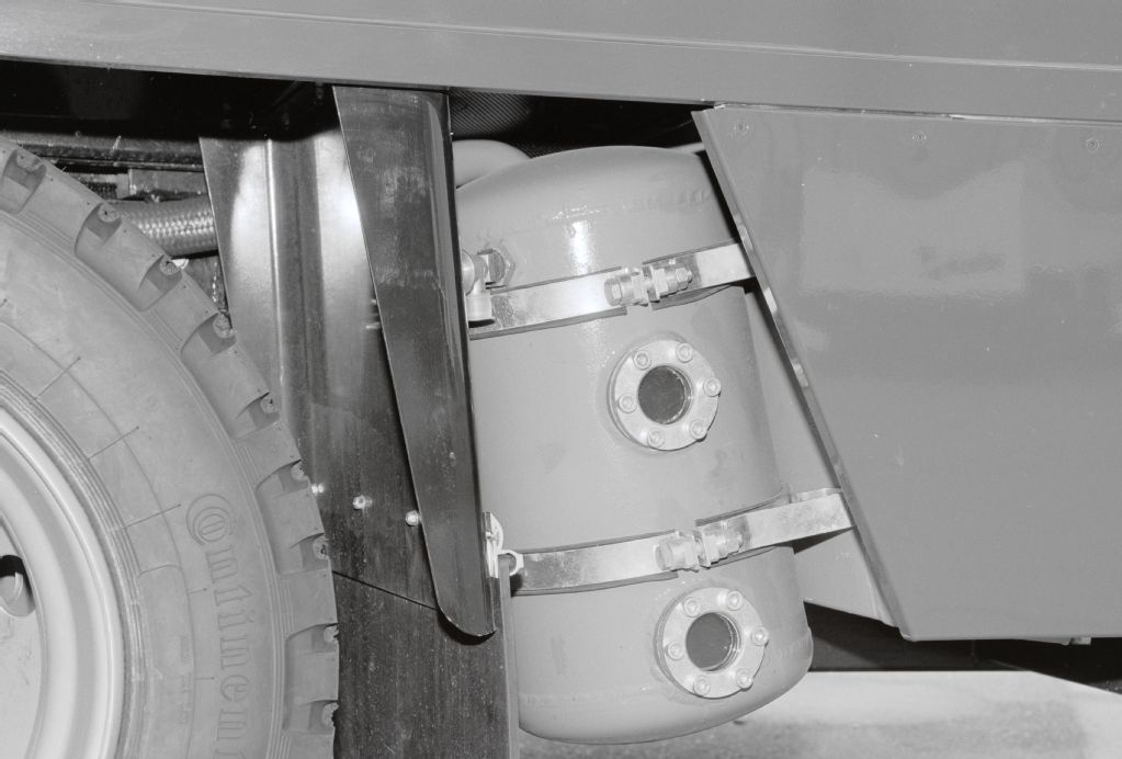 Detail of the air conditioning trolley
