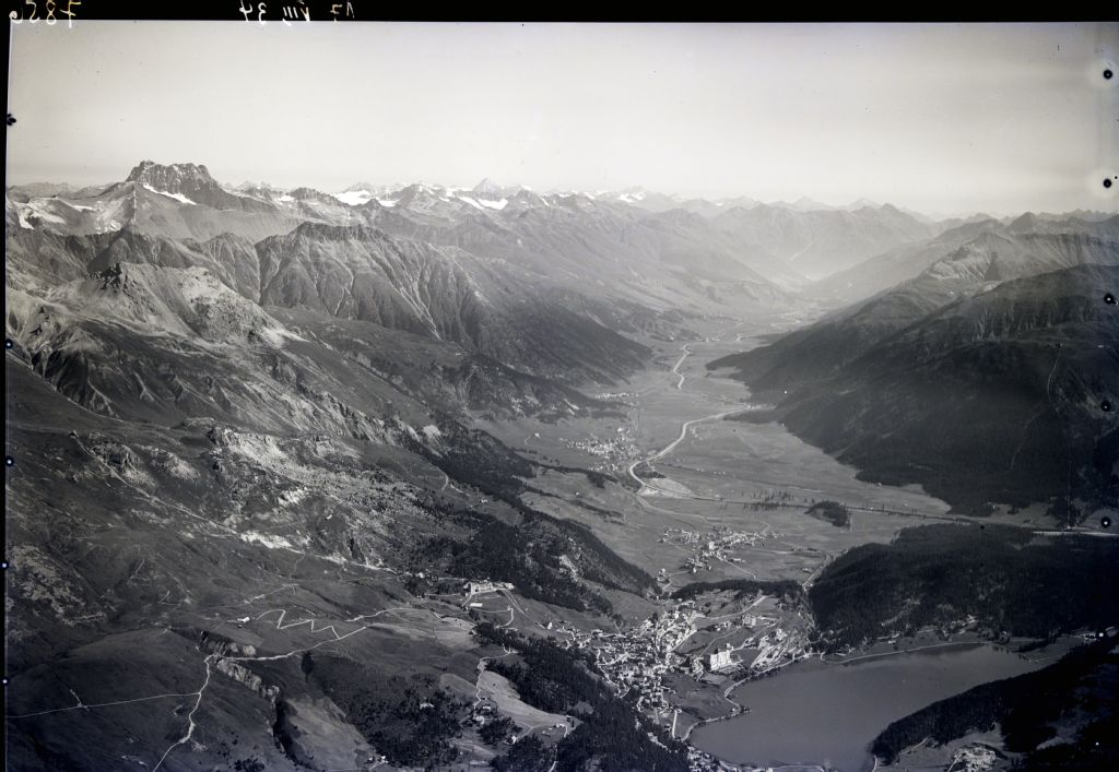 St. Moritz, Lower Engadine, Piz Kesch v. S. W. from 3000 m