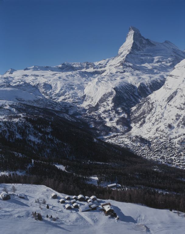 Zermatt, Tufteren near Rothorn, Matterhorn, view to southwest (SW)