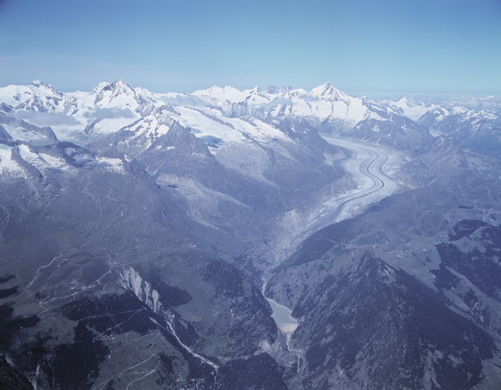 Great Aletsch Glacier , Aletschhorn