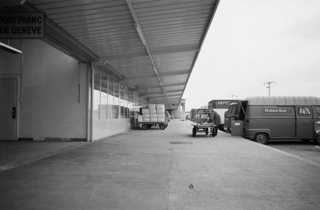 Cargo yard at Geneva-Cointrin airport