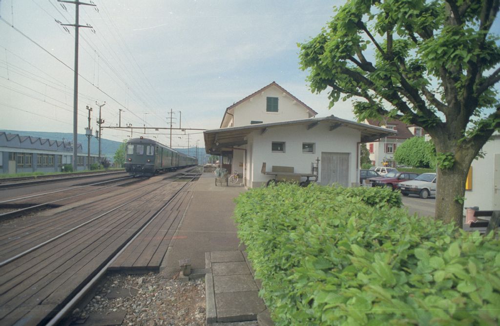 Courrendlin, SBB station, looking north (N)