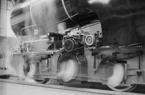 Winterthur, SLM assembly hall, test run rack-and-pinion steam locomotive H 2/3 with oil firing for the Schneebergbahn (ÖBB) in testing