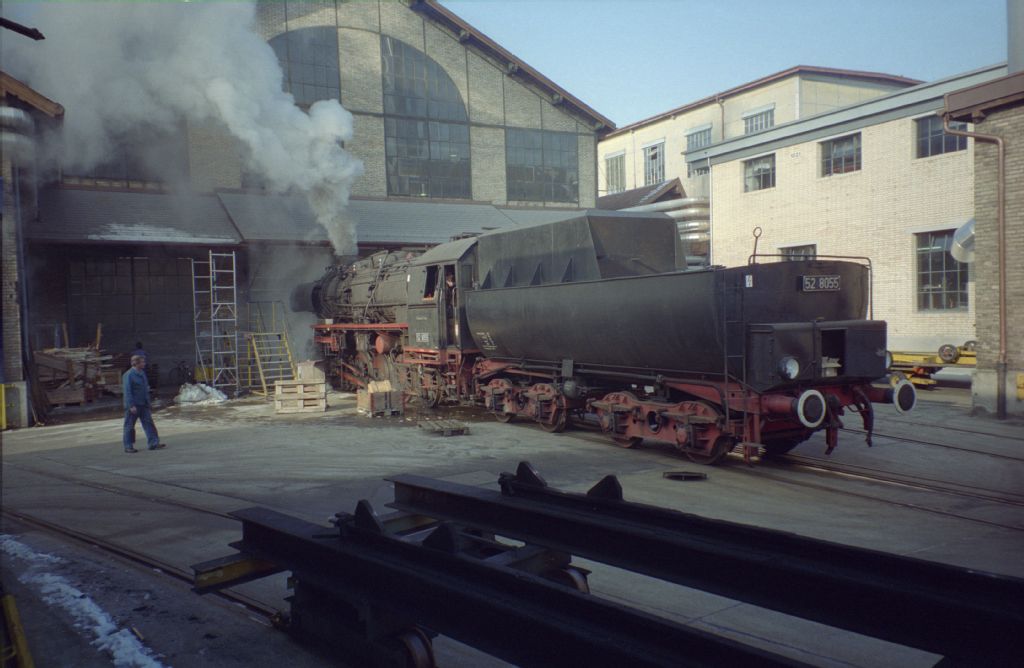 Winterthur, SLM conversion steam locomotive 52 8055