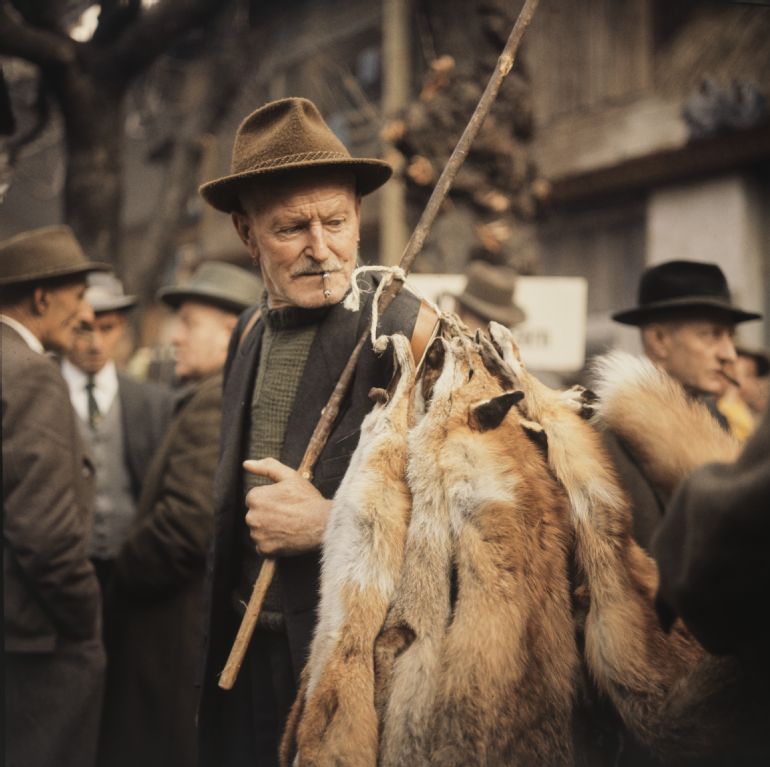 Fur market in Lucerne