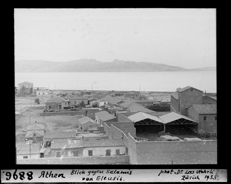Athens, view against Salamis from Eleusis