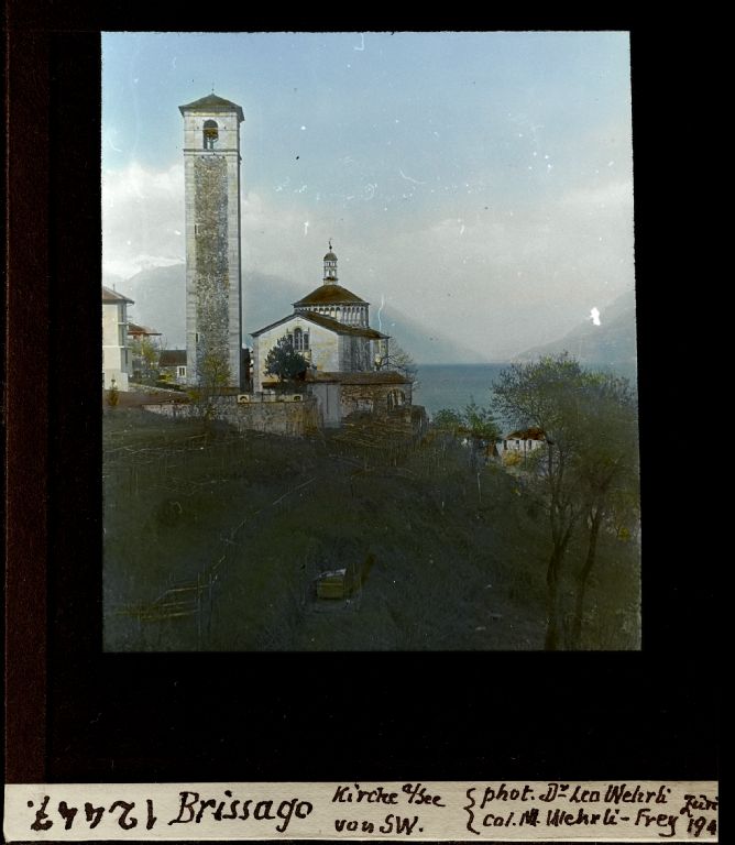 Brissago, church on the lake, from southwest