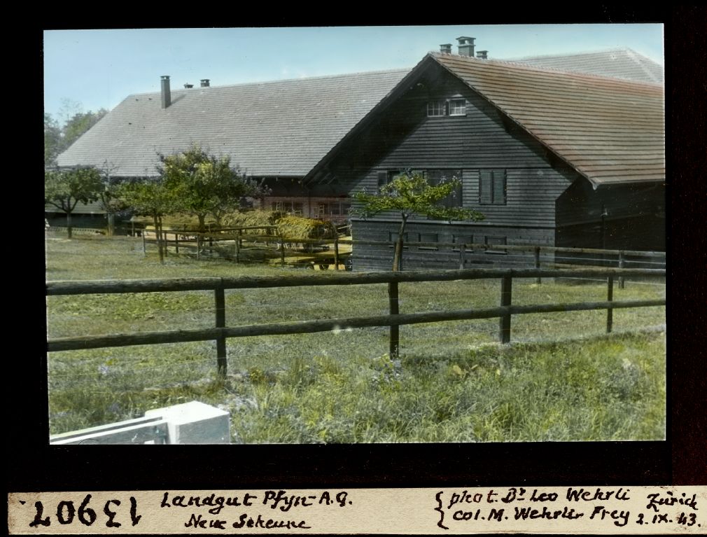 Pfyn A.G. estate, new barn