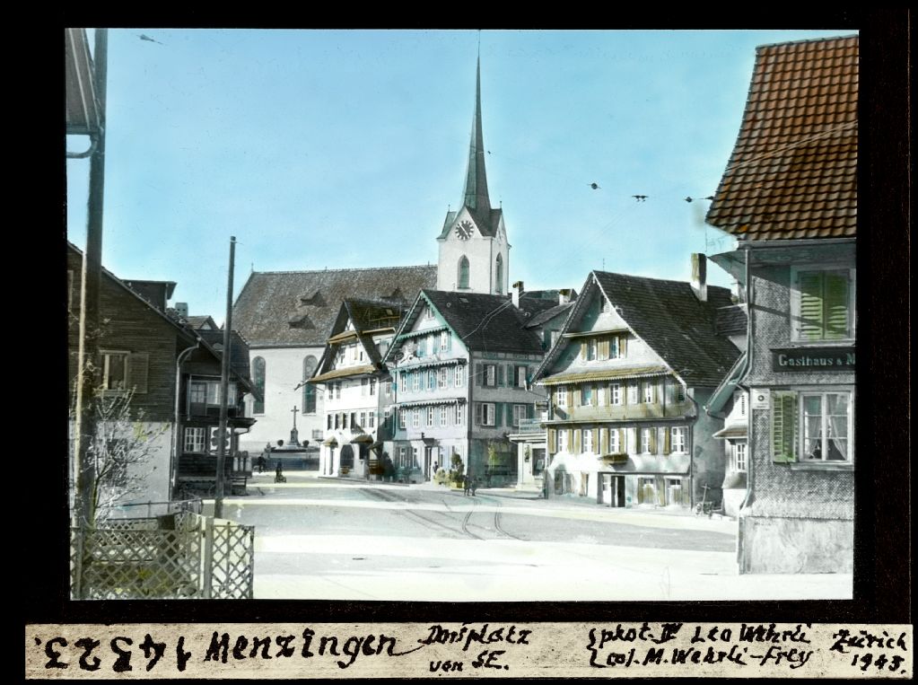 Menzingen, village square from southeast