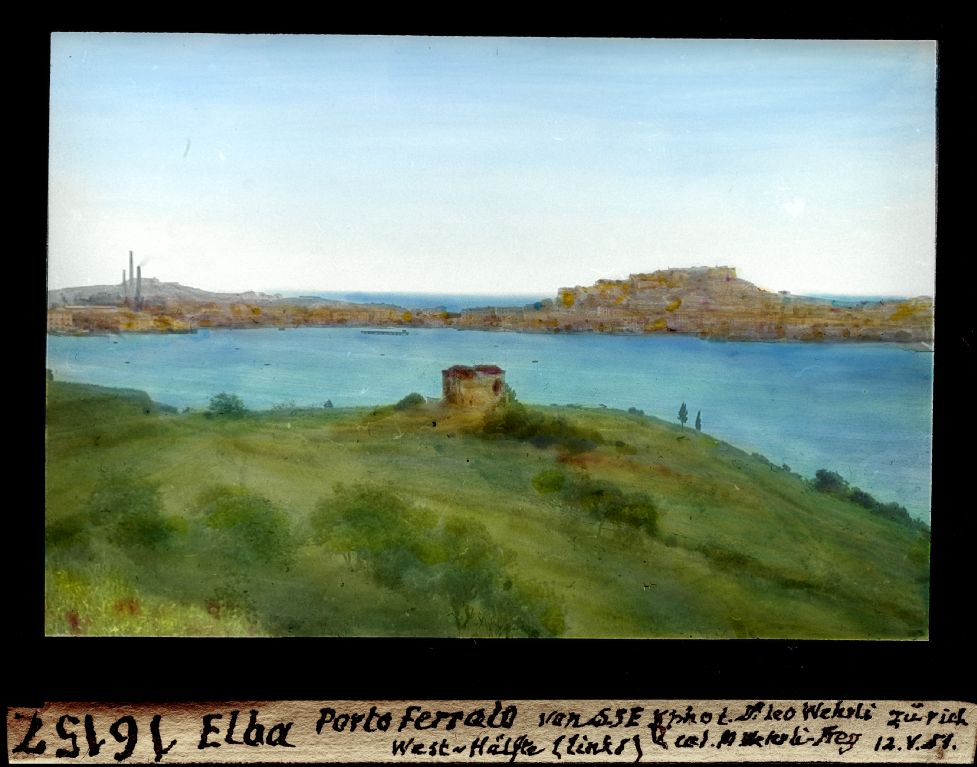 Elba, Porto Ferraio, west half (left) from south-southeast