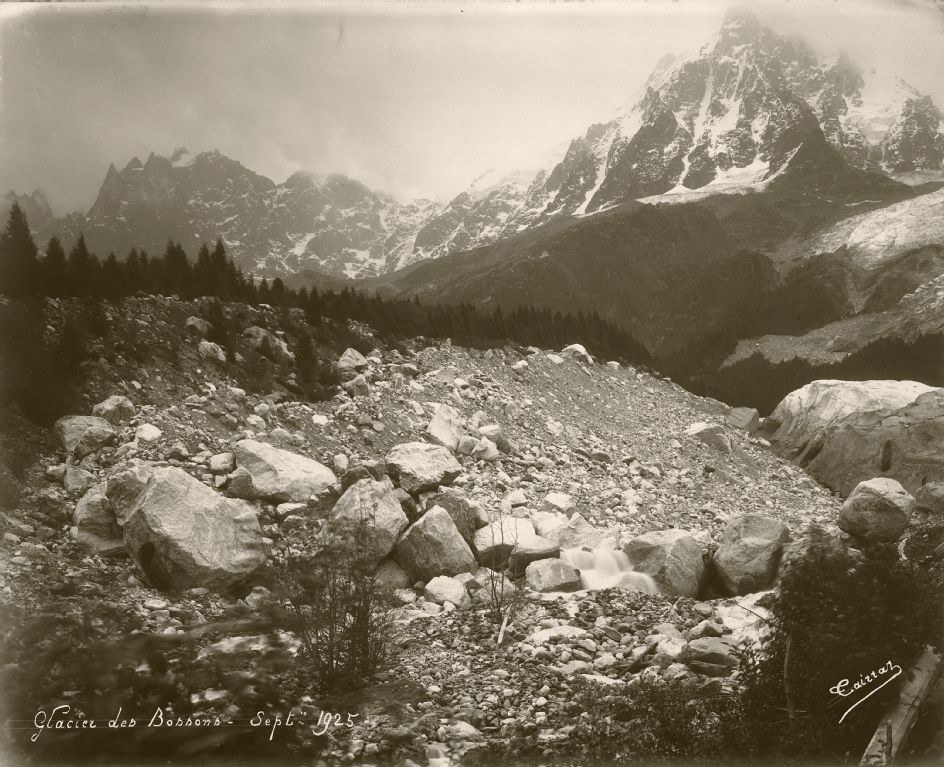 Glacier des Bossons, septembre 1925