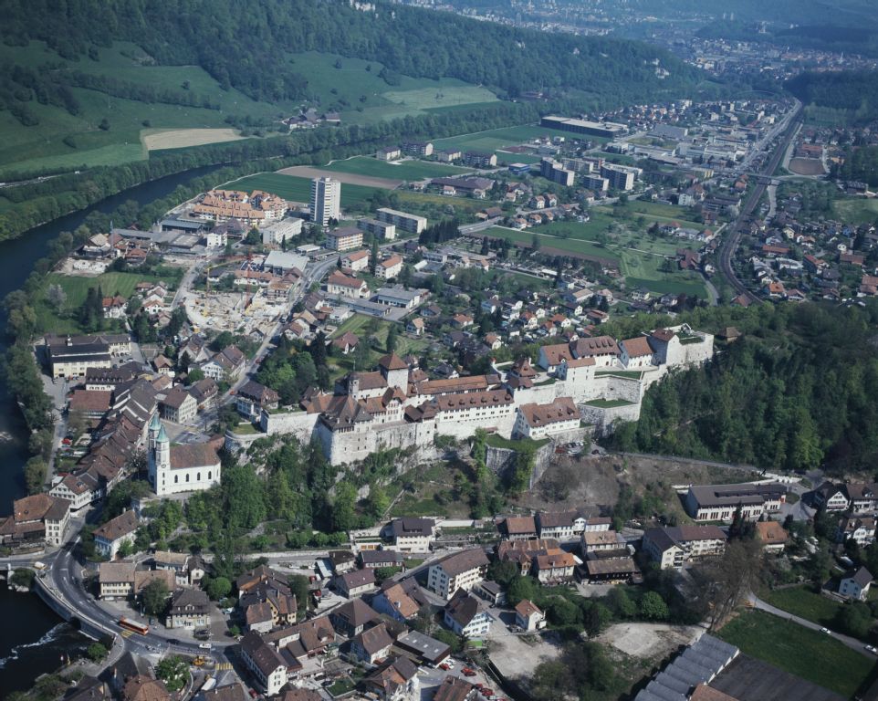 Aarburg, fortress, view to northwest (NW)