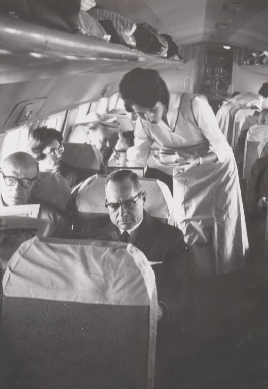 Flight of a Swissair delegation with the Sud-Aviation SE-210 Caravelle III to [?]