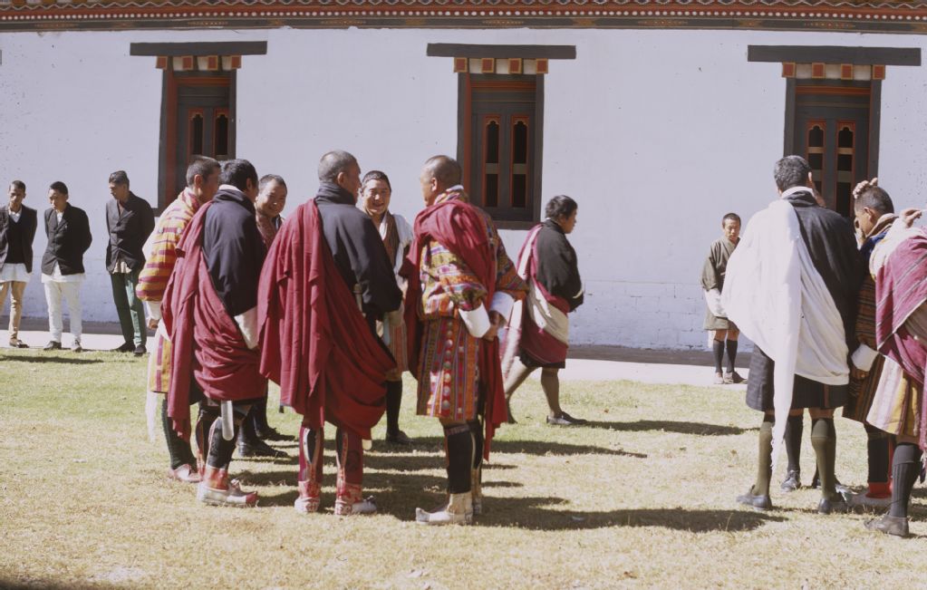 Bhutan, parliamentarian in Tashi Cho Dzong Thimphu