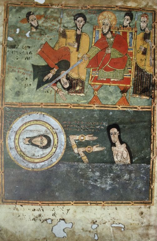 Ethiopia, Lake Tana, Mitsele Fasilides Island, Beheading of John