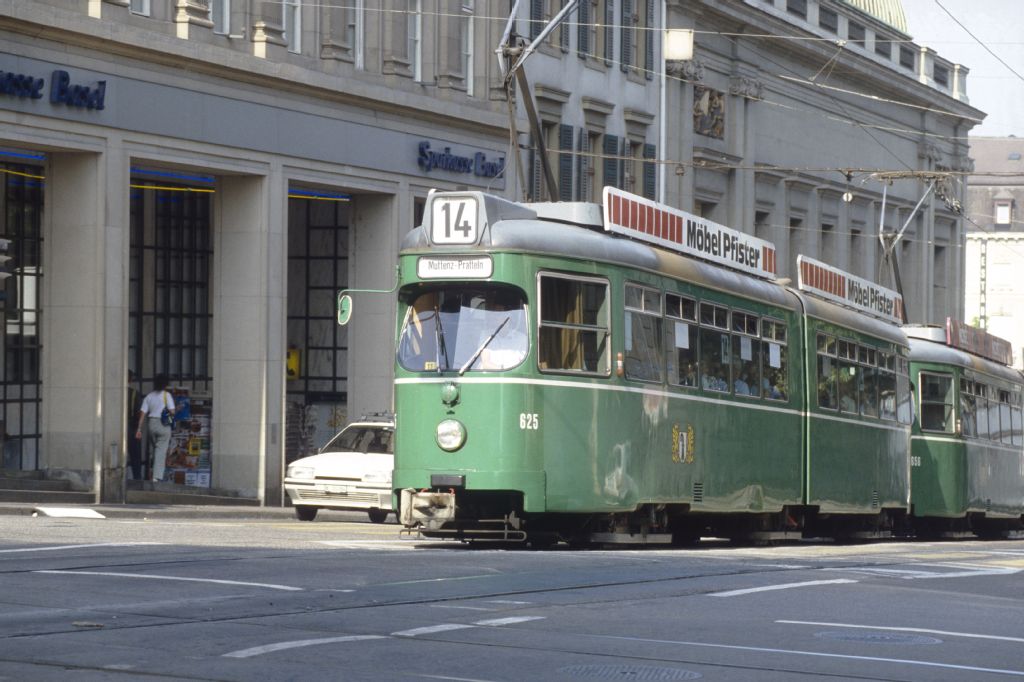 Basel, Tram at Steinenberg