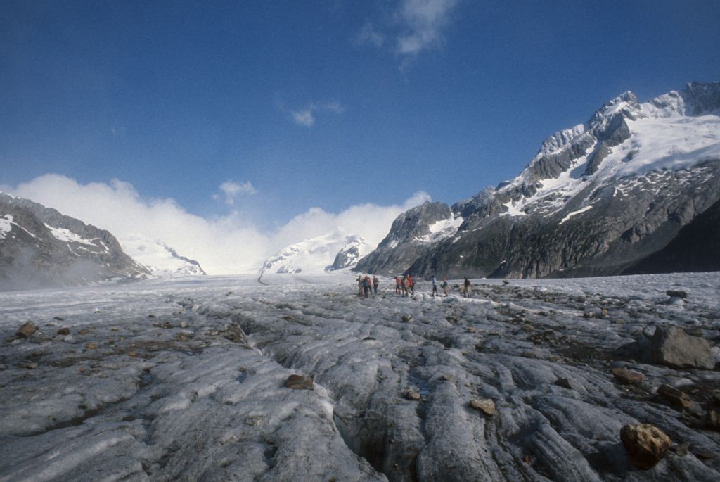Aletsch glacier, glacier hike