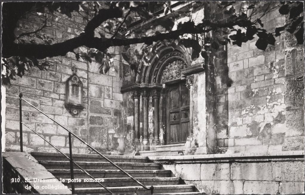 St. Ursanne, le porte romane de la collégiale