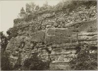 Riegersburg (Styria) at the rise locally steep basalt tuffs - 1927